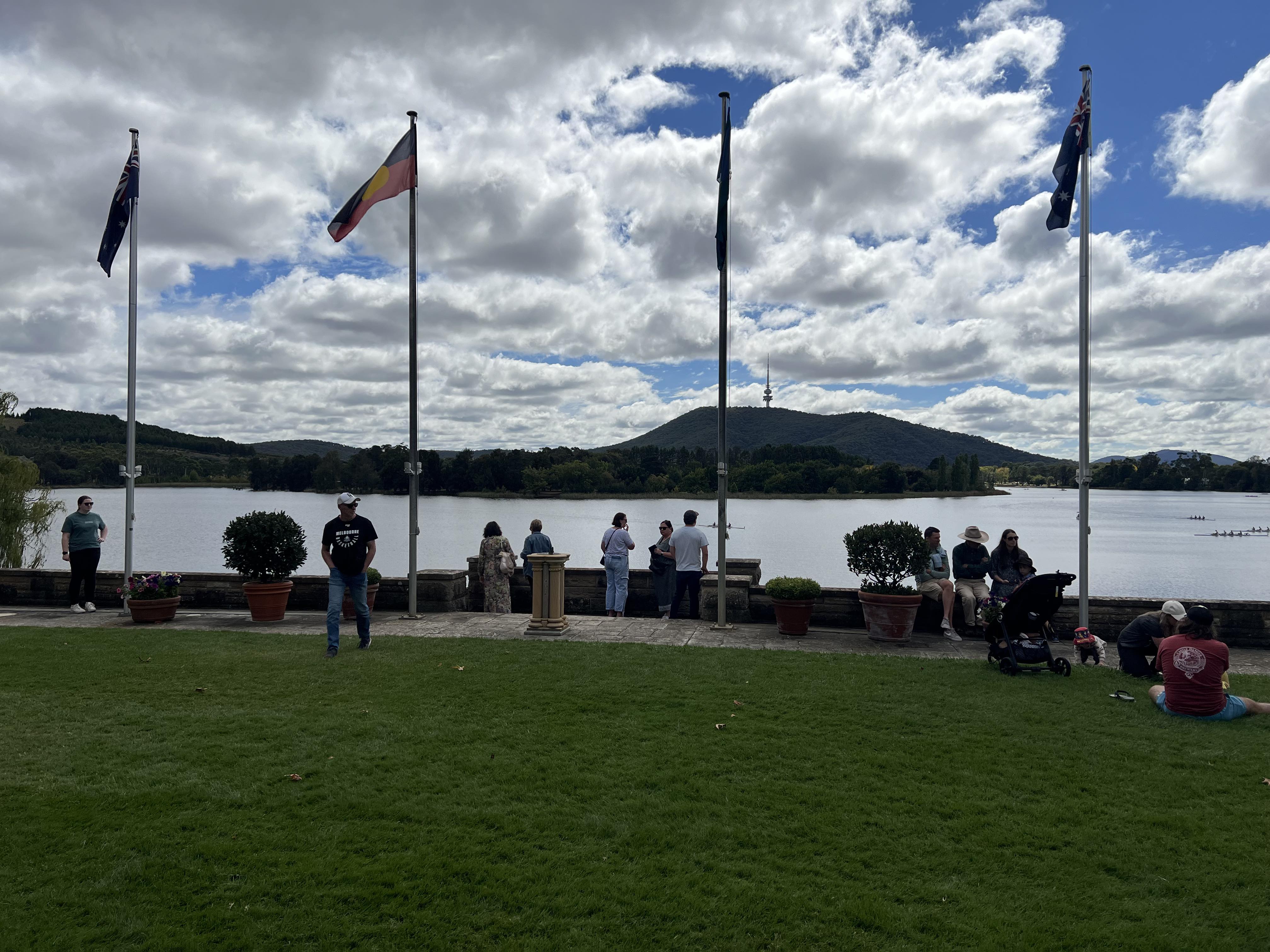 View of Molongolo River from the east side of Government House.