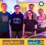 Zac, Tobias, Tia, Haidyn and Hannah posing in the UCFM studio