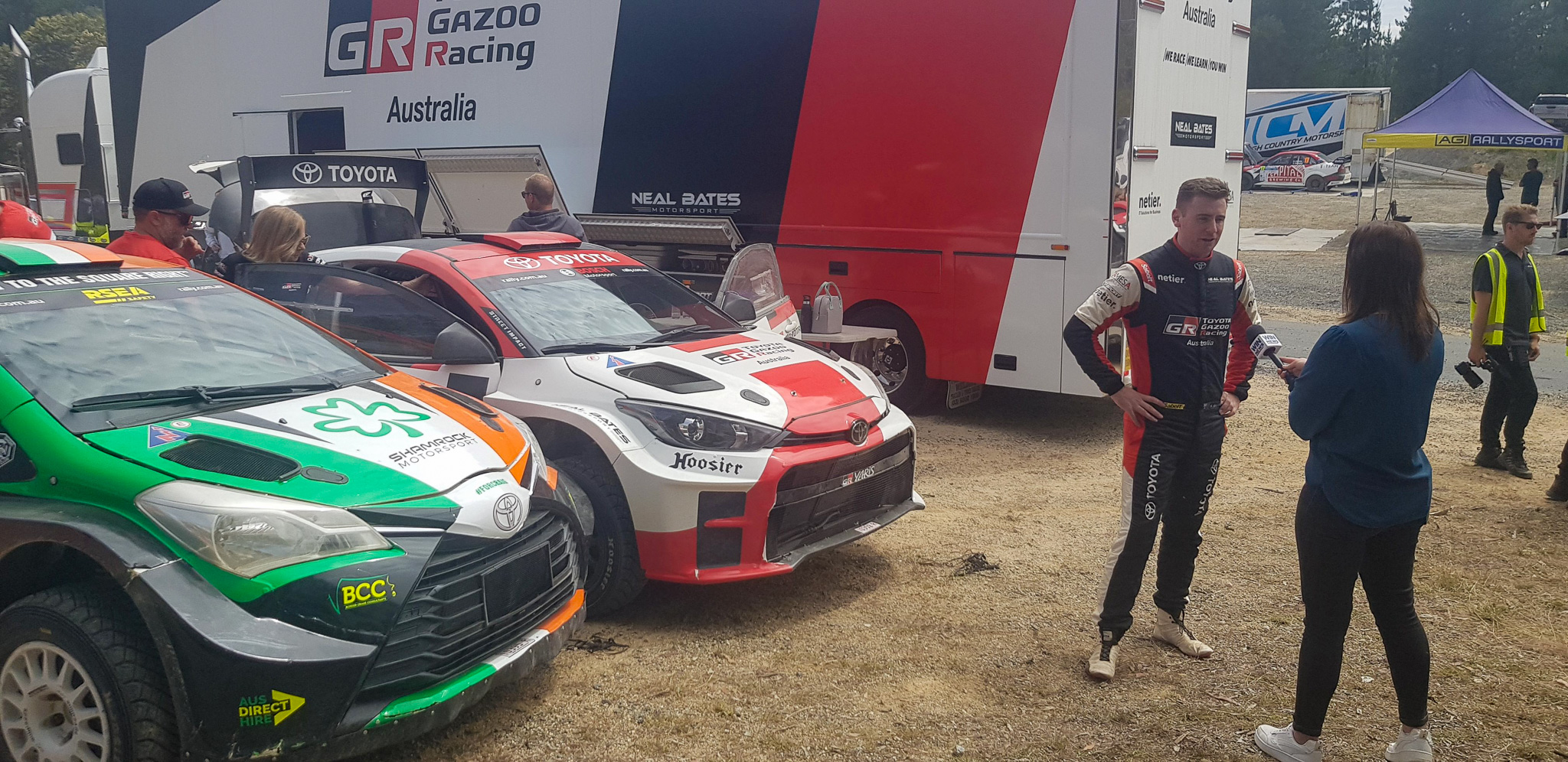 Australian Rally Championship Cars at a Media day in the Canberra Region.