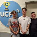 The Monday Matchup team posing in the UCFM studio