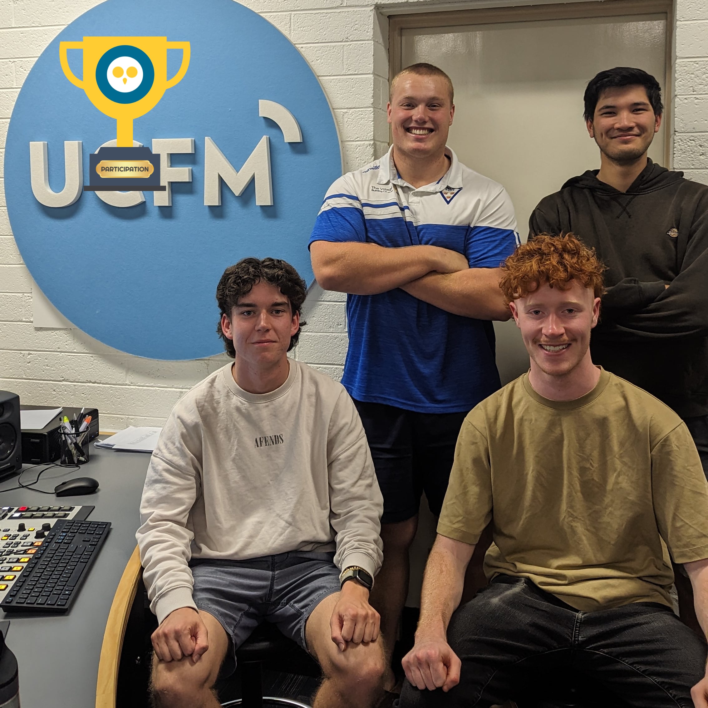 The Monday Matchup team in the UCFM studio