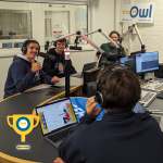 The Monday Matchup team in the UCFM studio