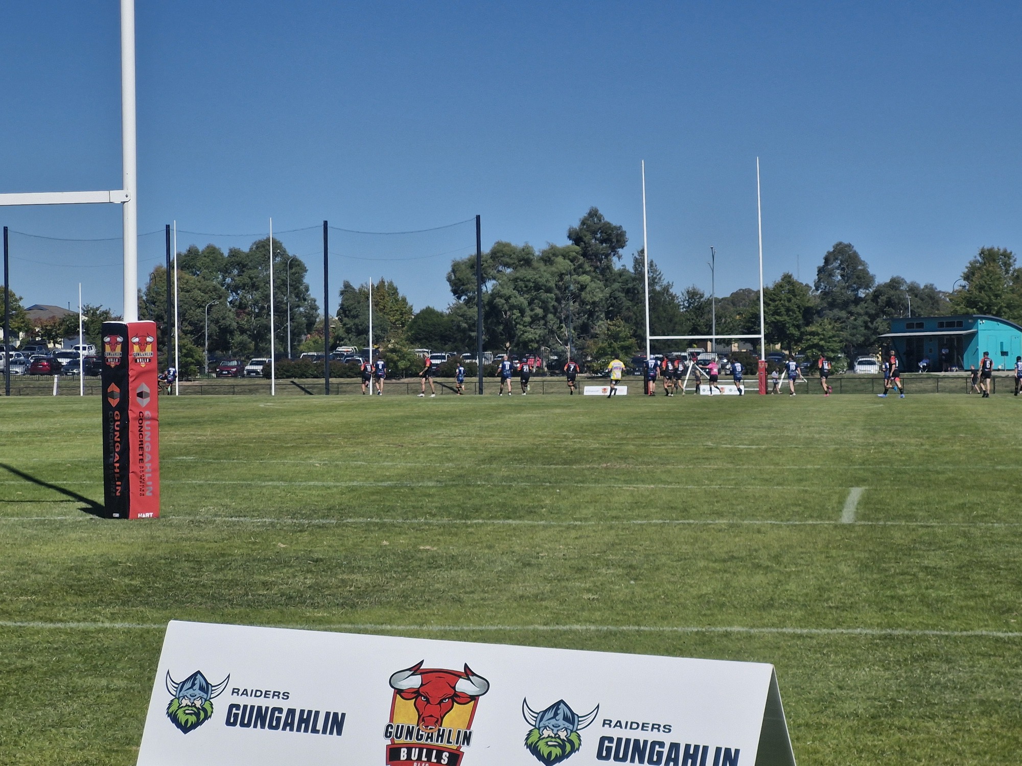 Gungahlin enclosed oval facing southern end 
