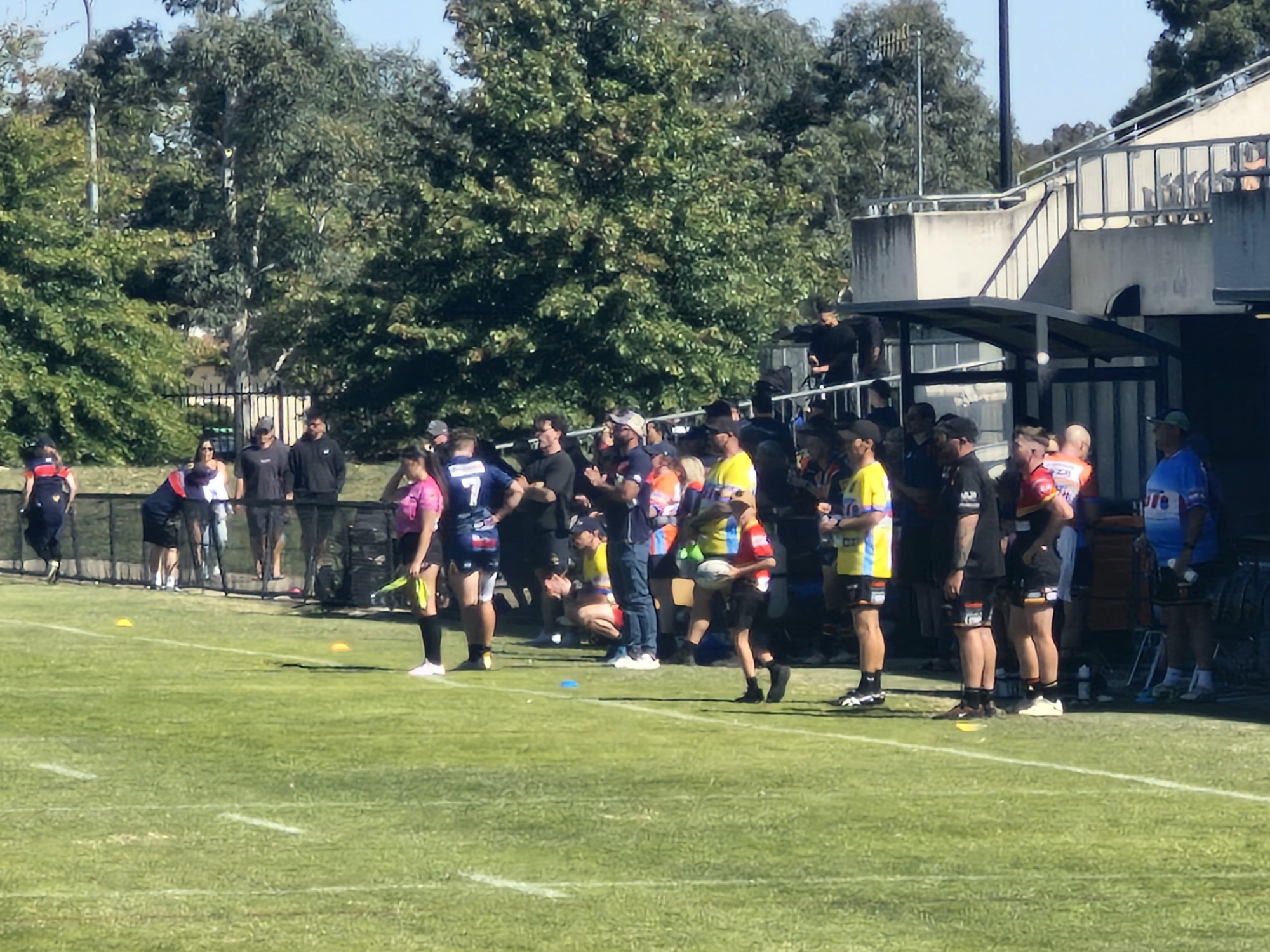 Tuggeranong coach Michael Brophy watching from the sideline 