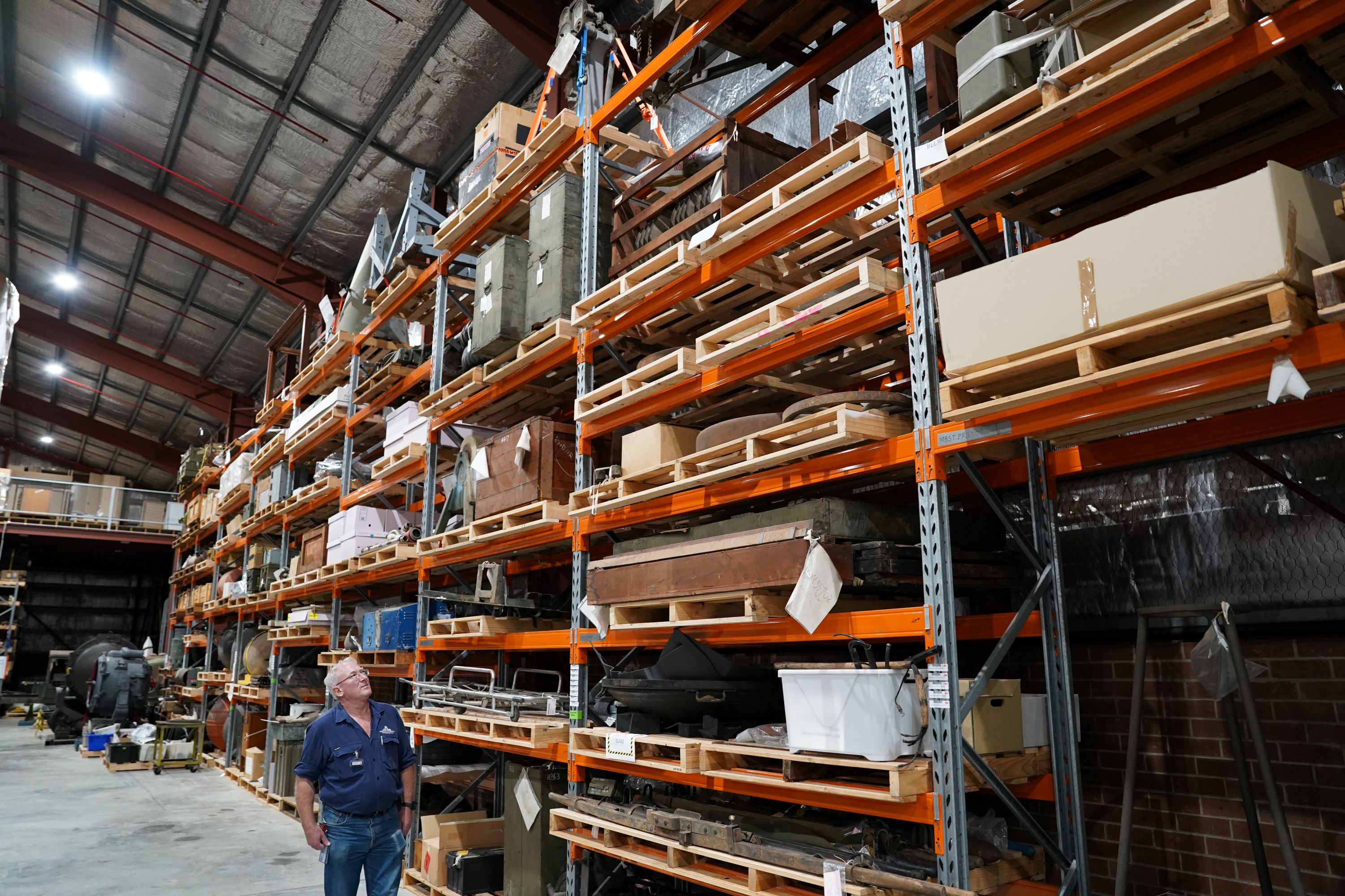 George Bailey standing in Treloar B at the Treloar Technology Centre.