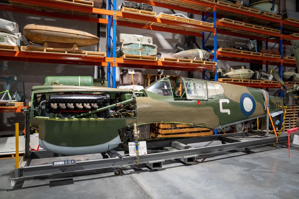 Polly, a P-40 Kittyhawk flown by Buster Brown in the Second World War.
