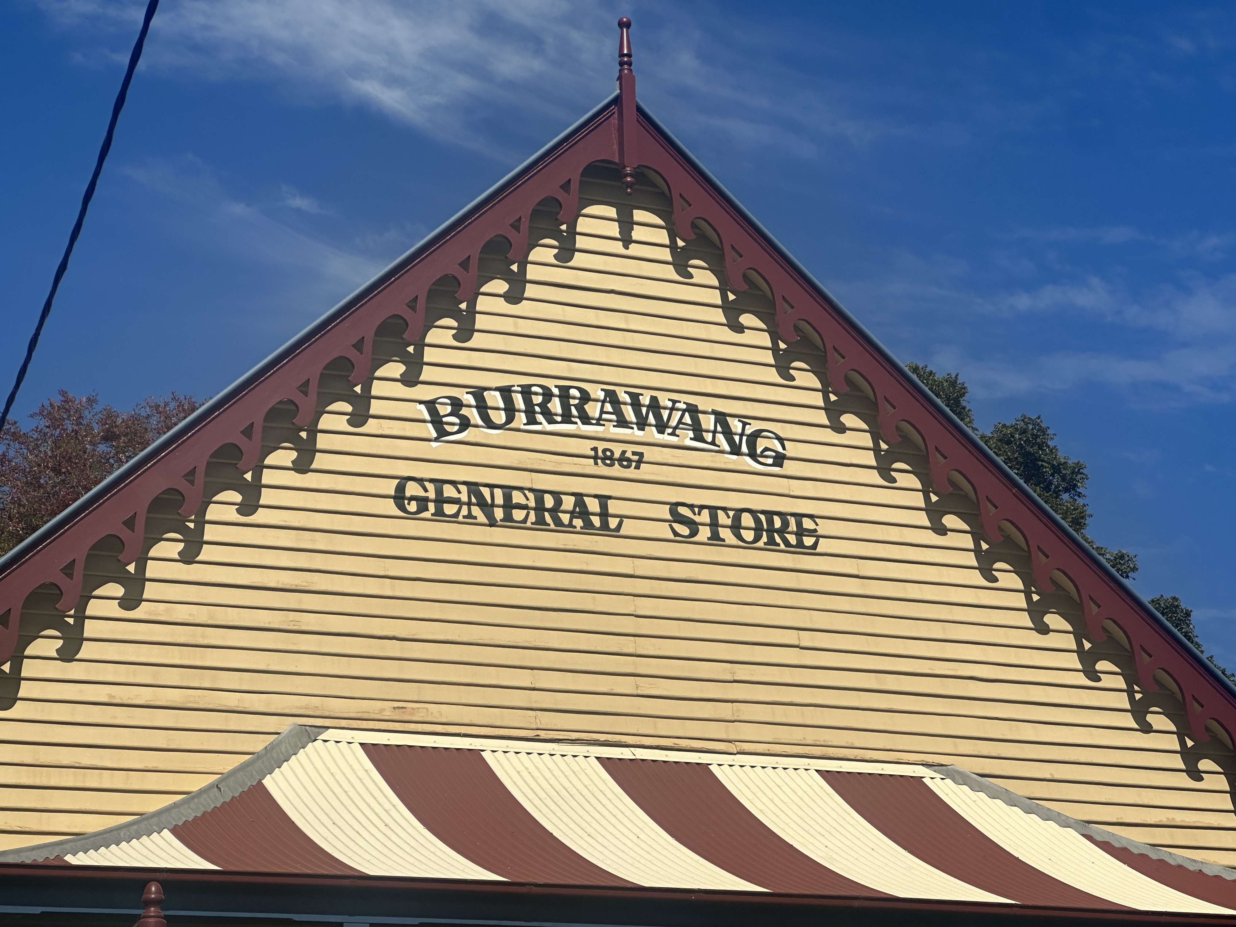 Closeup image of Burrawang general store