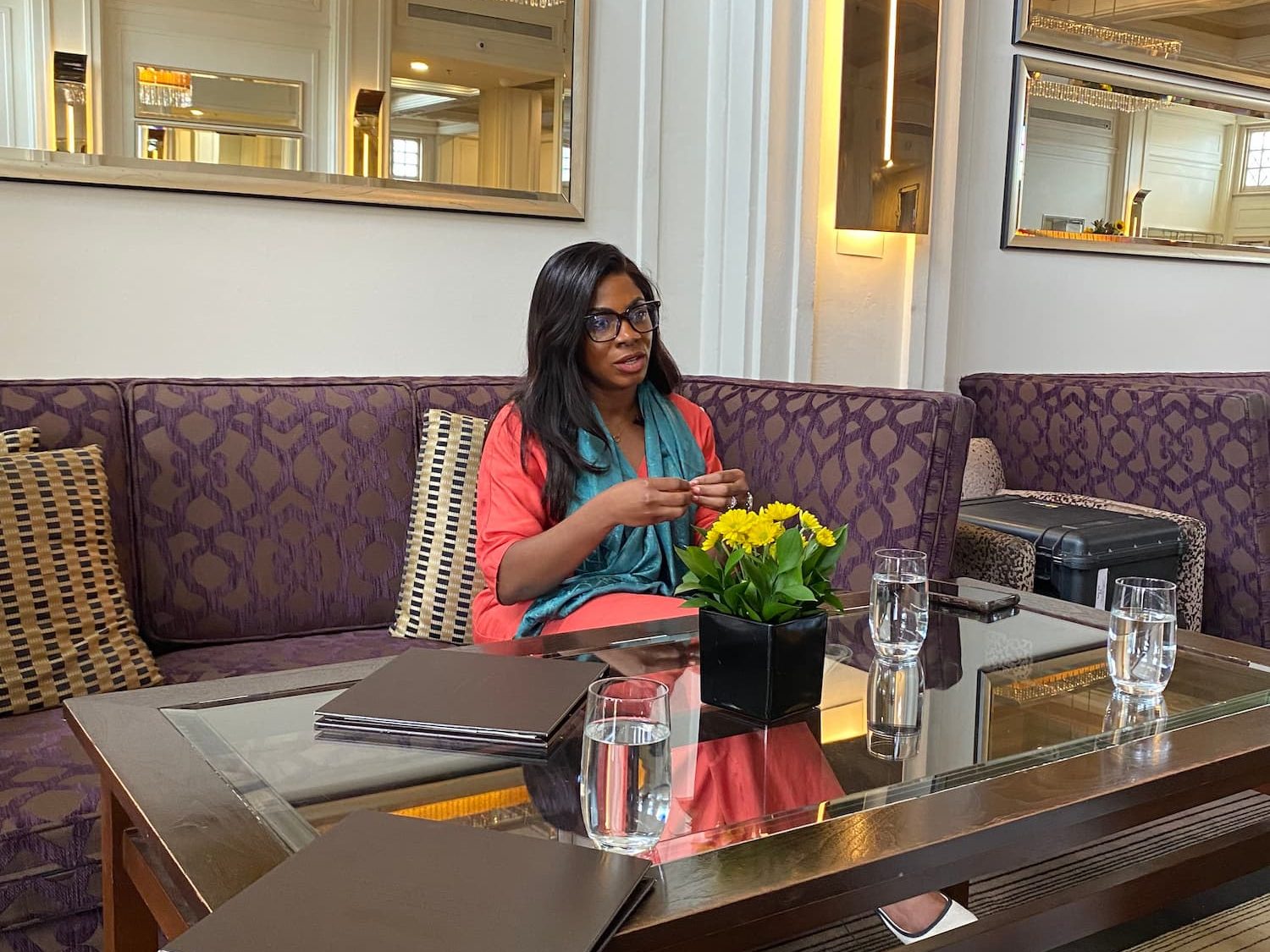 Chiaka Barry during an interview.